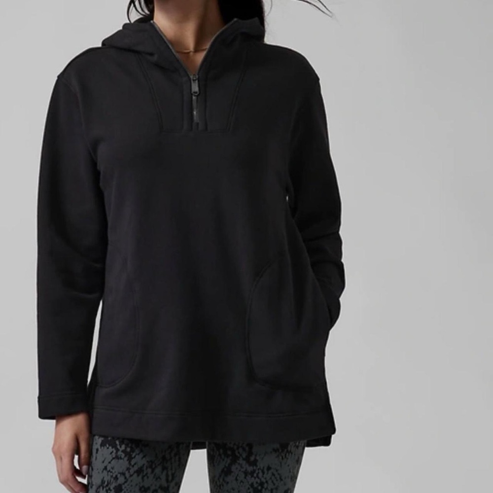Athleta Black Hoodie Sweatshirt